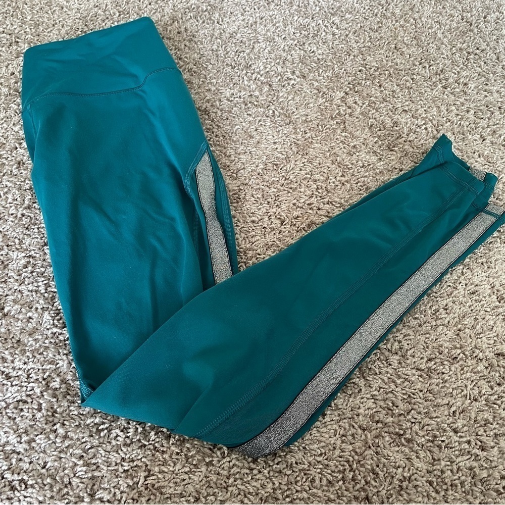 Victorias Secret Small Leggings Yoga Pants Fitted High Wasted Knockout Blue